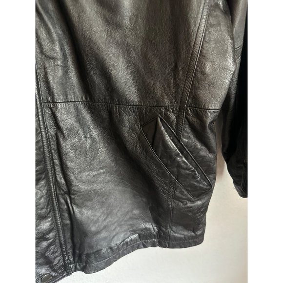 Vintage Wilson Leather Jacket Genuine Leather, Size XL - Picture 6 of 16